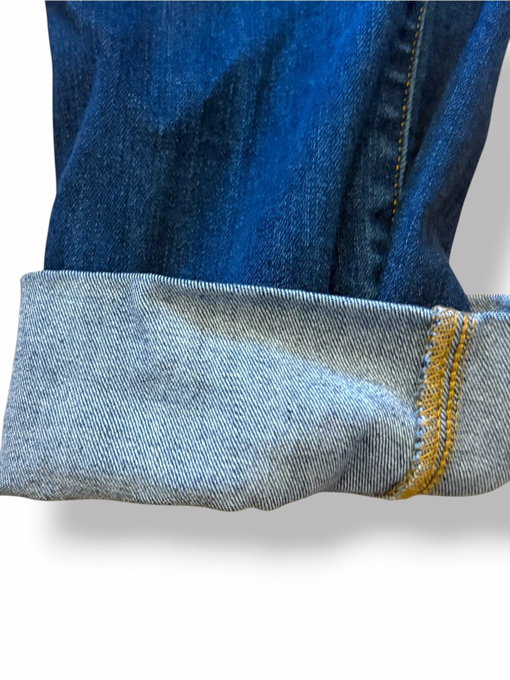 Judy Blue Straight Leg Cropped Jeans Med Wash Stretch Denim Cuff High Rise Sz 31 - Picture 6 of 15